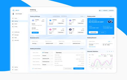 Crypto Staking Web Application (Dashboard) Design