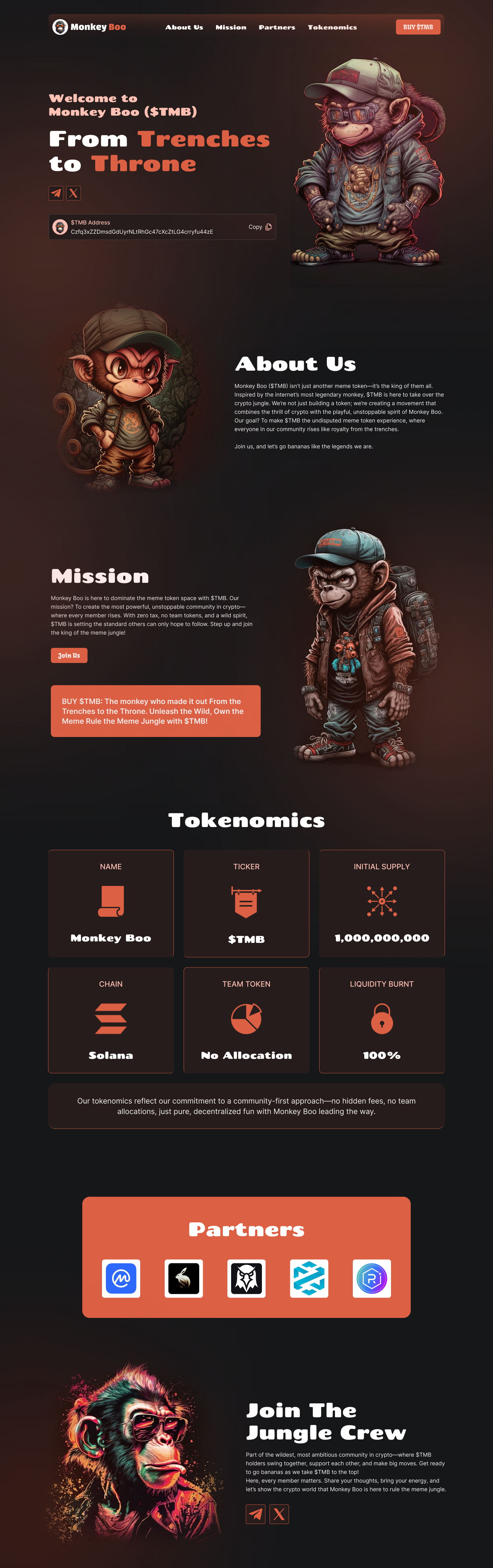 Meme Coins Landing Page Design